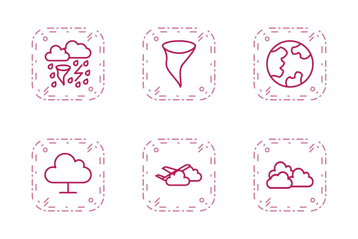Set Of Weather And Season Icons example image 1
