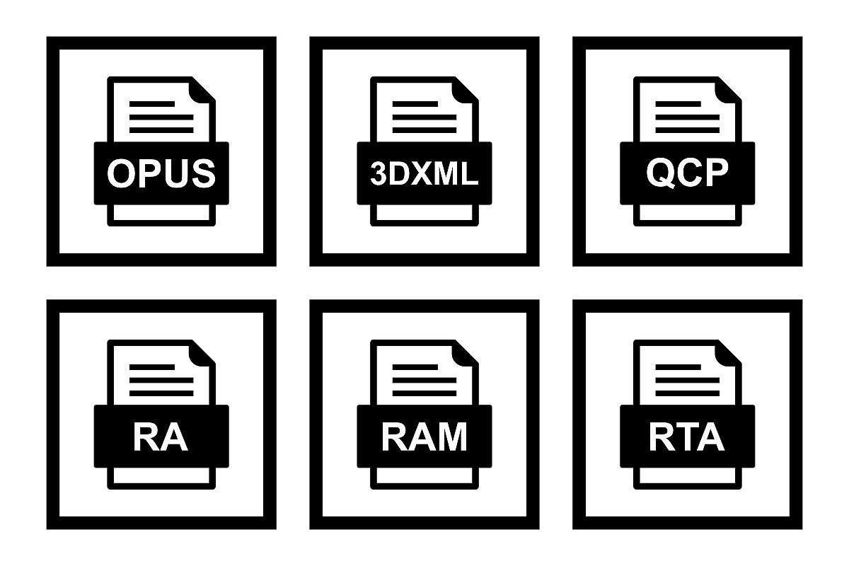 Set Of File Formats Icons example image 1