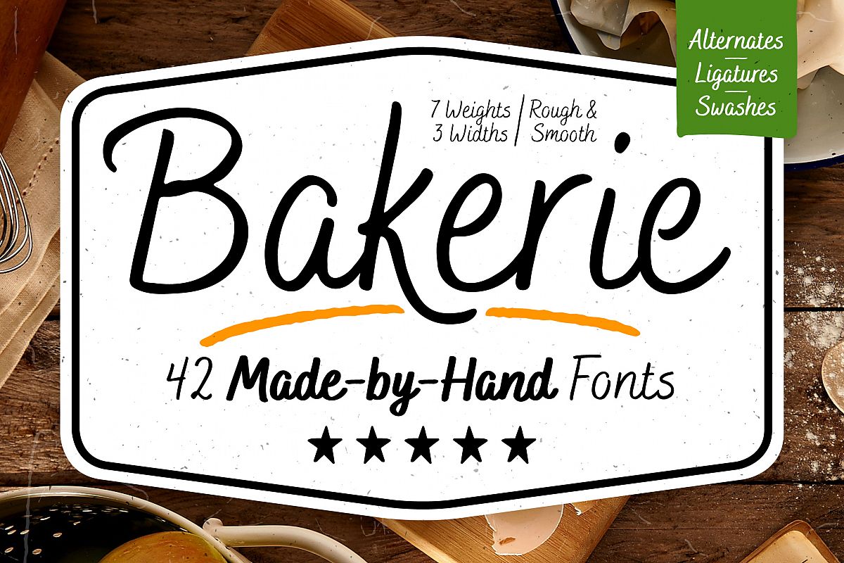 Bakerie Complete Font Family example image 1