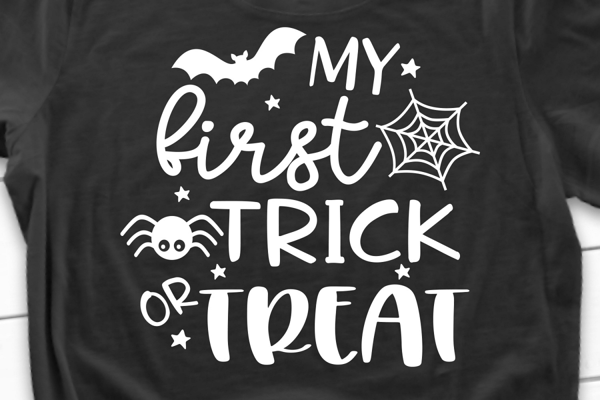 My First Trick or Treat SVG, DXF, PNG, EPS example image 1