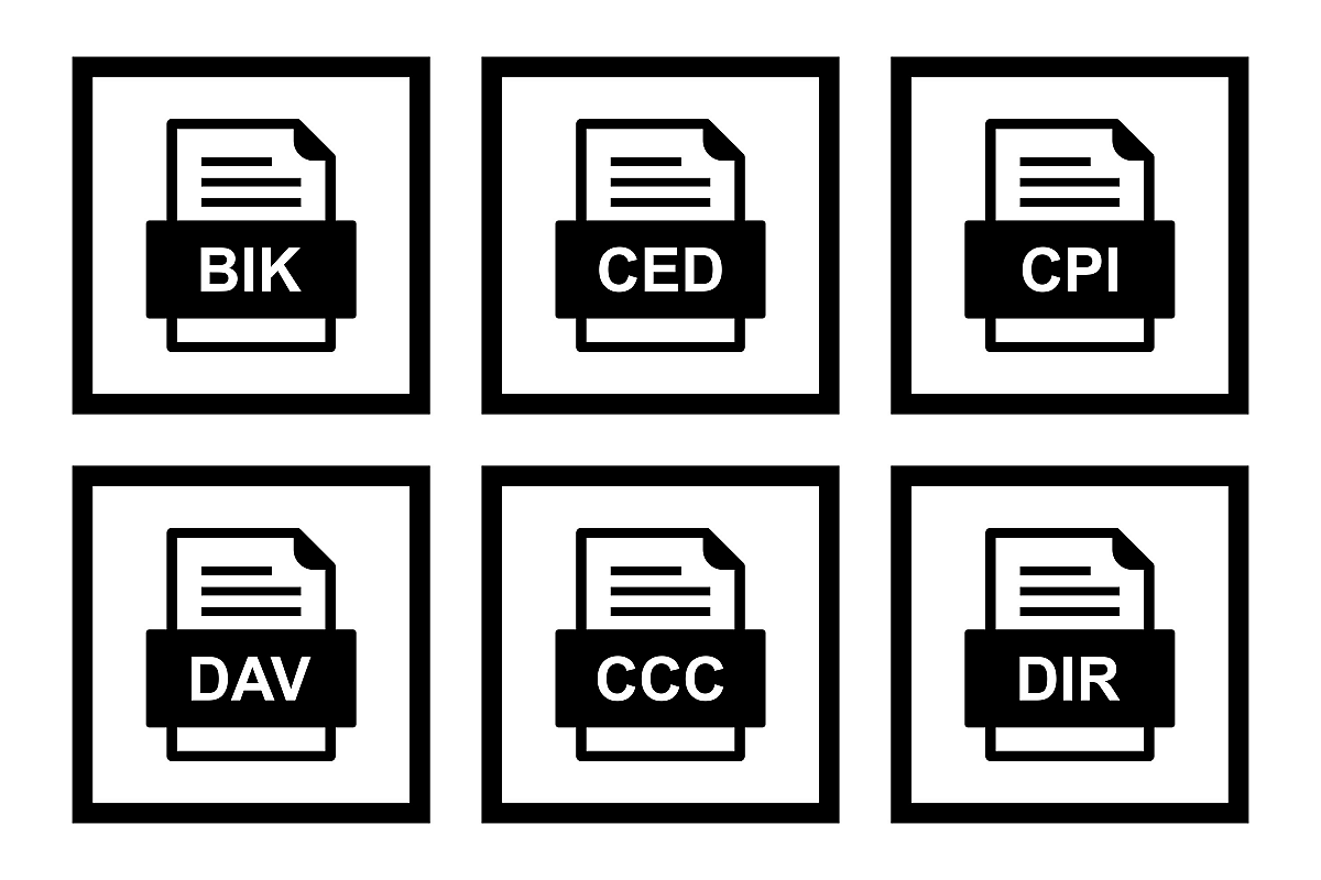 Set Of File Formats Icons example image 1