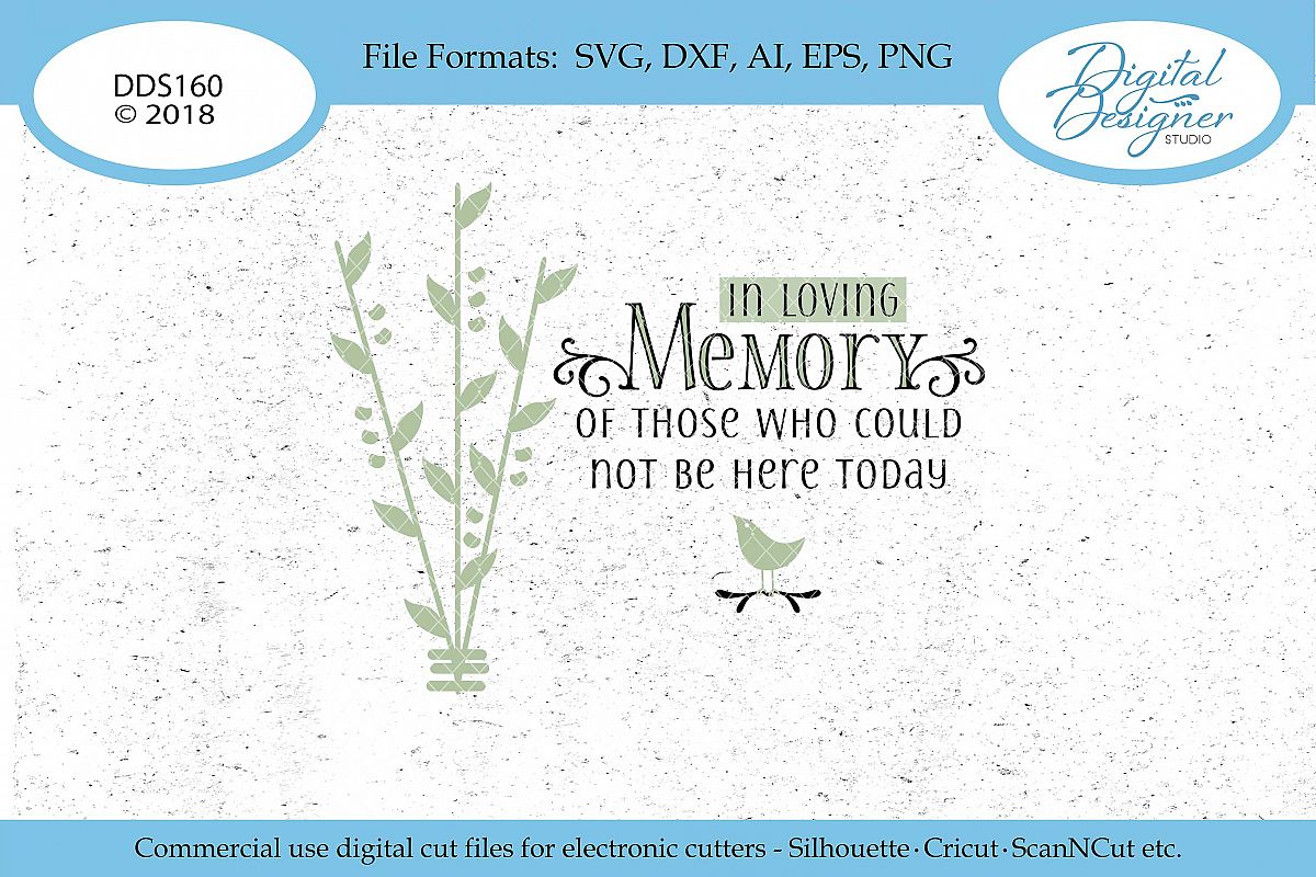 Download In Loving Memory Wedding Memorial SVG DXF PNG EPS Cut File