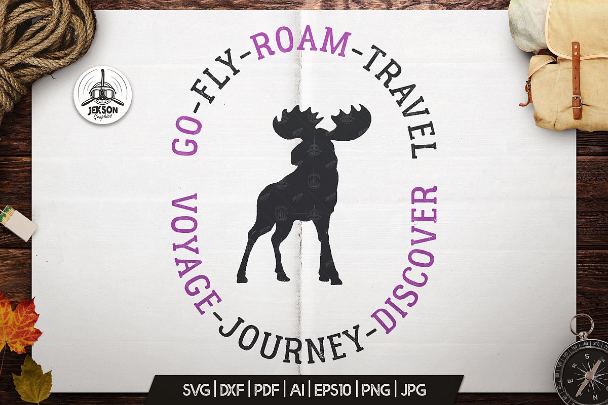 Vintage Adventure Print / Retro Graphic T-Shirt SVG File example image 1