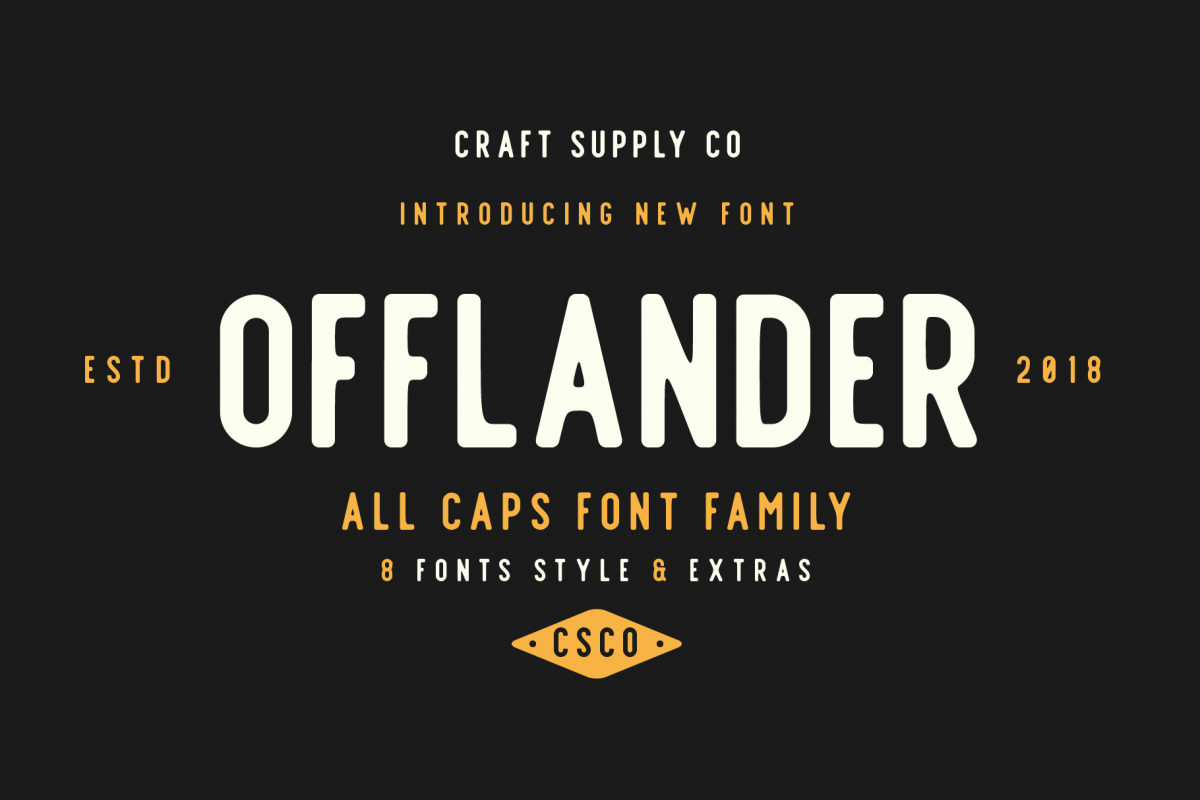 Offlander - Font Family example image 1