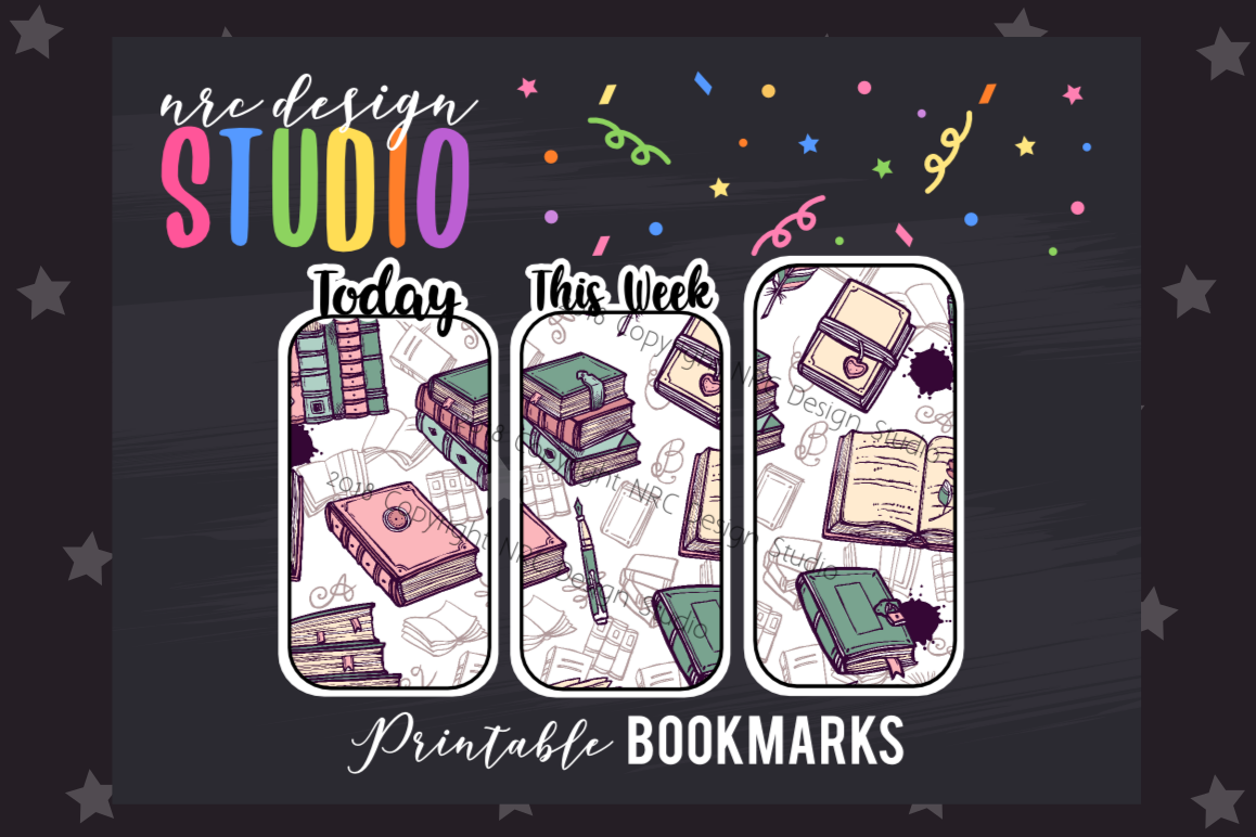 Book Lover Bookmark, Planner Printable example image 1