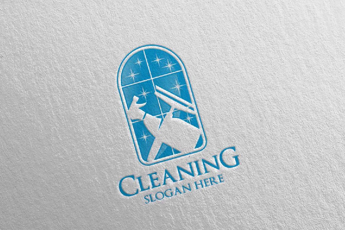 Cleaning Service Vector Logo Design example image 1