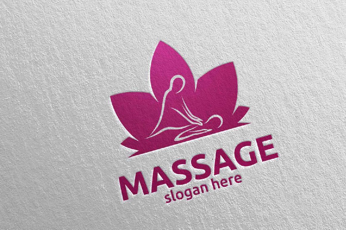 Massage Logo Design 12 example image 1