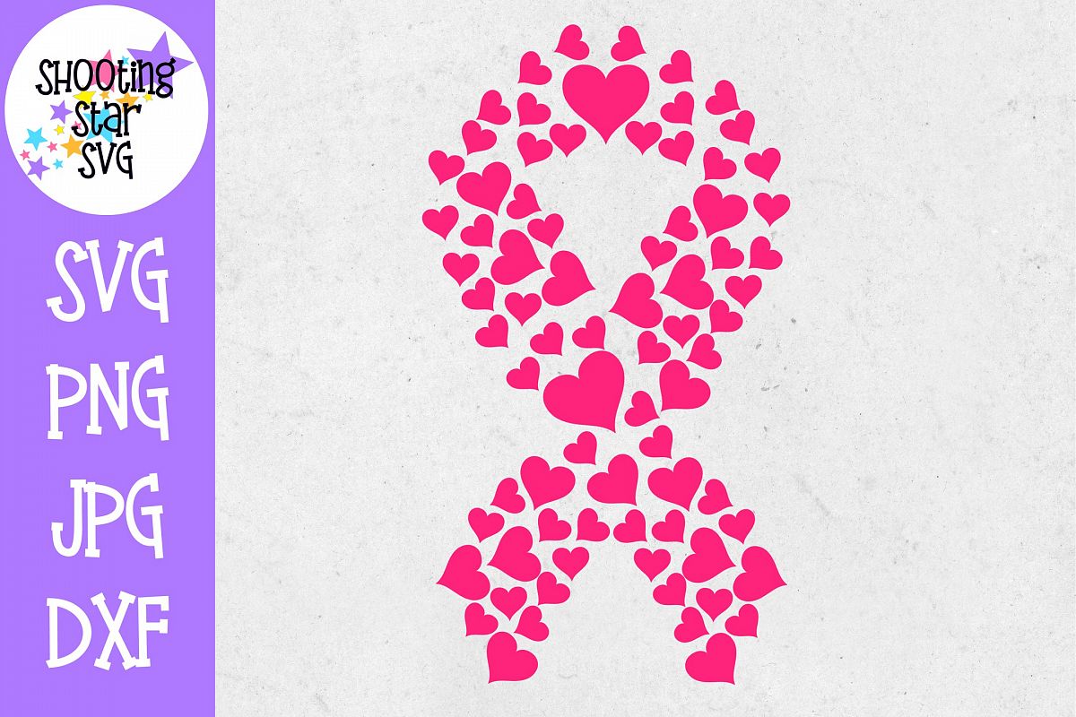 Heart Breast Cancer Awareness SVG - Breast Cancer SVG example image 1