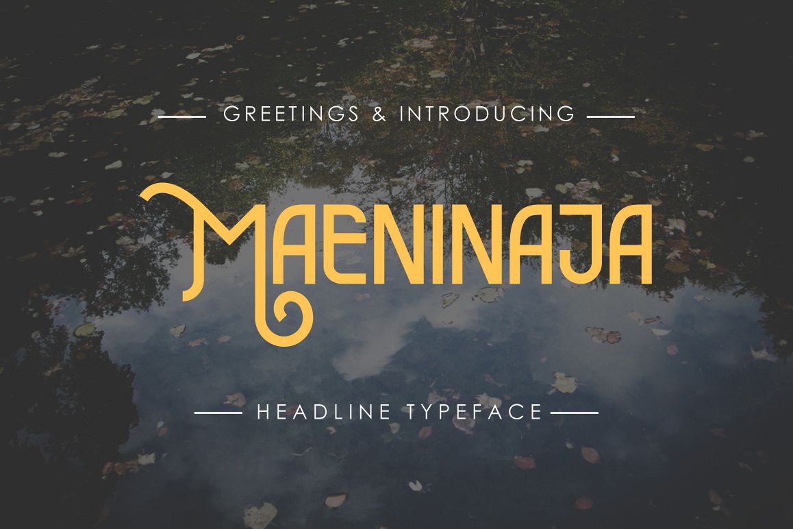 Maeninaja Typeface example image 1