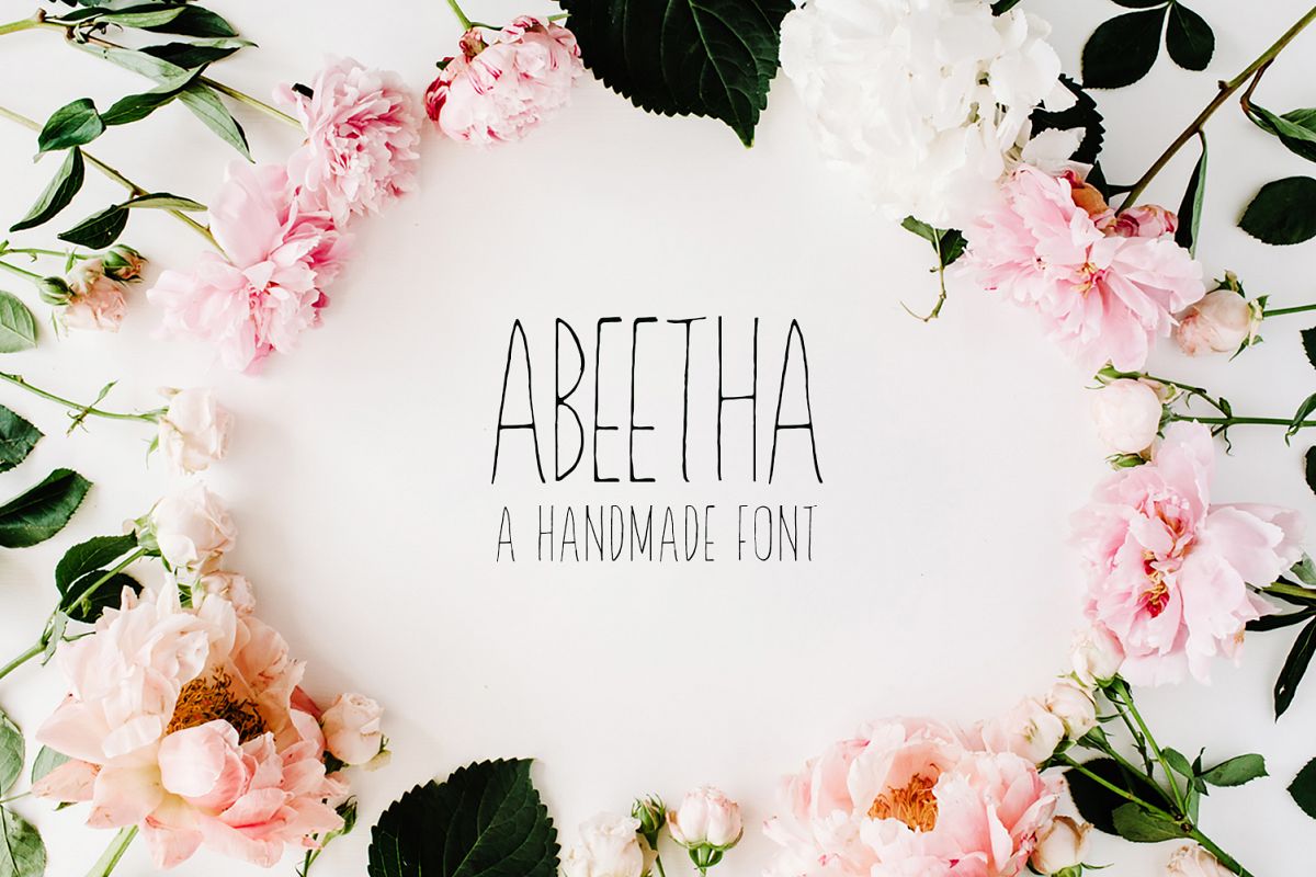 Abeetha Handmade Font example image 1