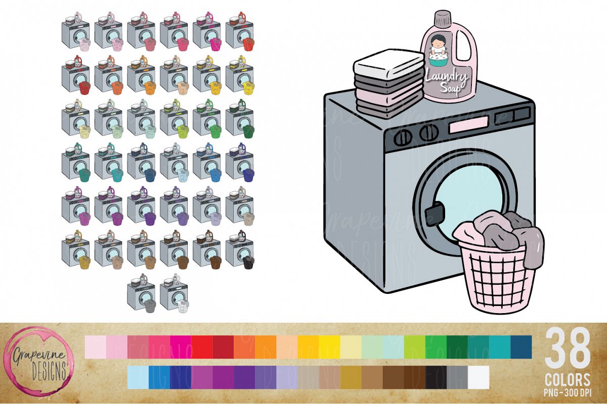 Laundry Planner Clipart example image 1