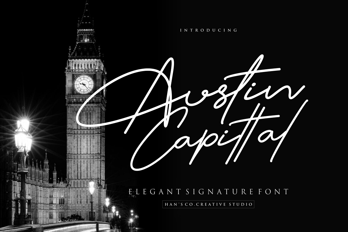 Austin Signature Font example image 1