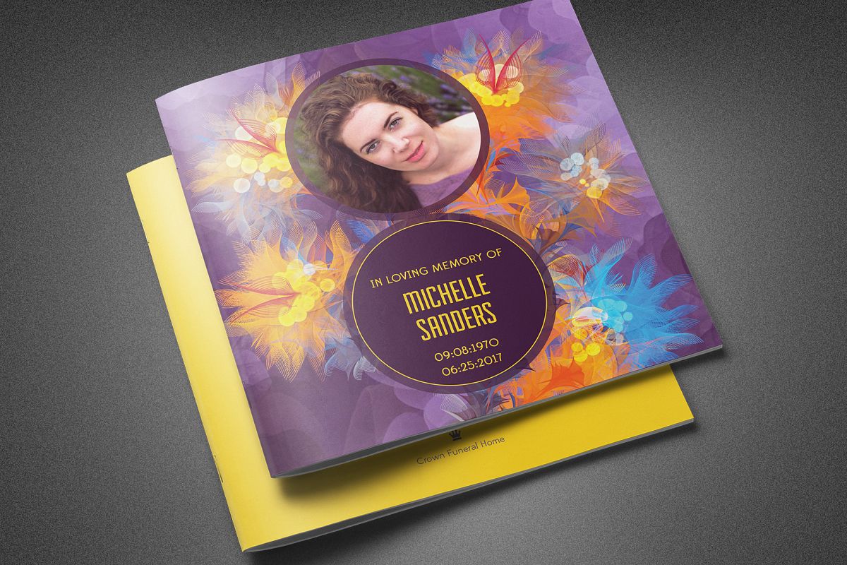 Remember Me Funeral Program Template example image 1