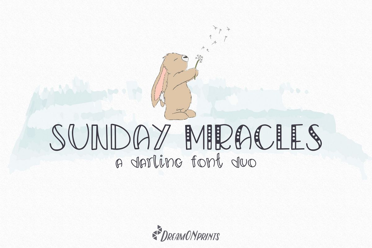 Sunday Miracles Font Duo example image 1