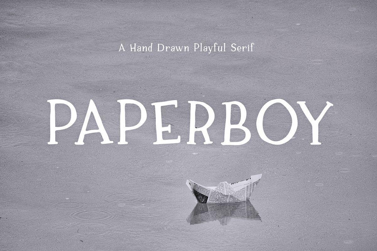 Paperboy | A Hand Drawn Playful Serif example image 1