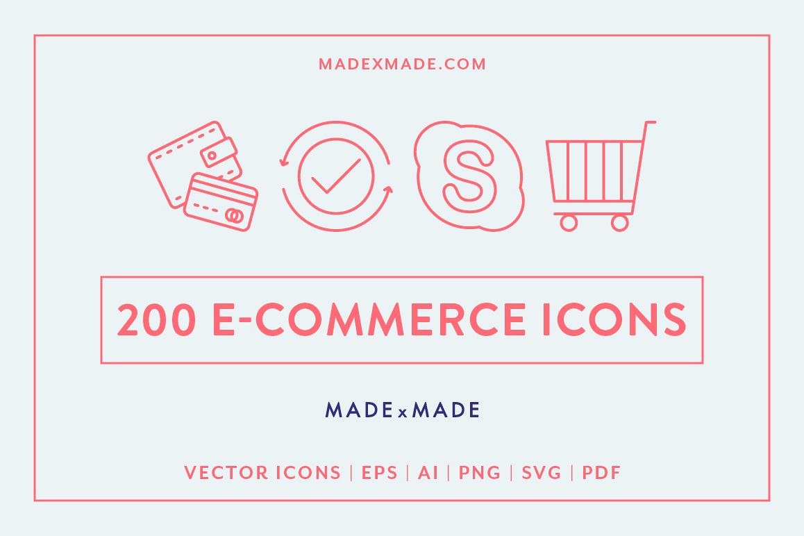 Line Icons - E-Commerce example image 1