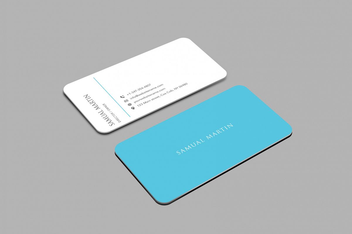 Beautiful Simple Classy Modern Business Card example image 1
