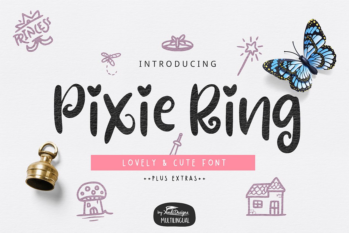 Pixie Ring Font example image 1