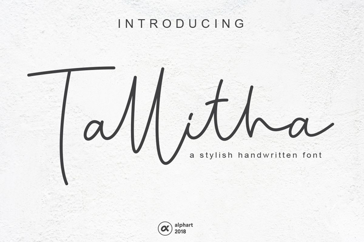Tallitha a stylish handwritten font example image 1