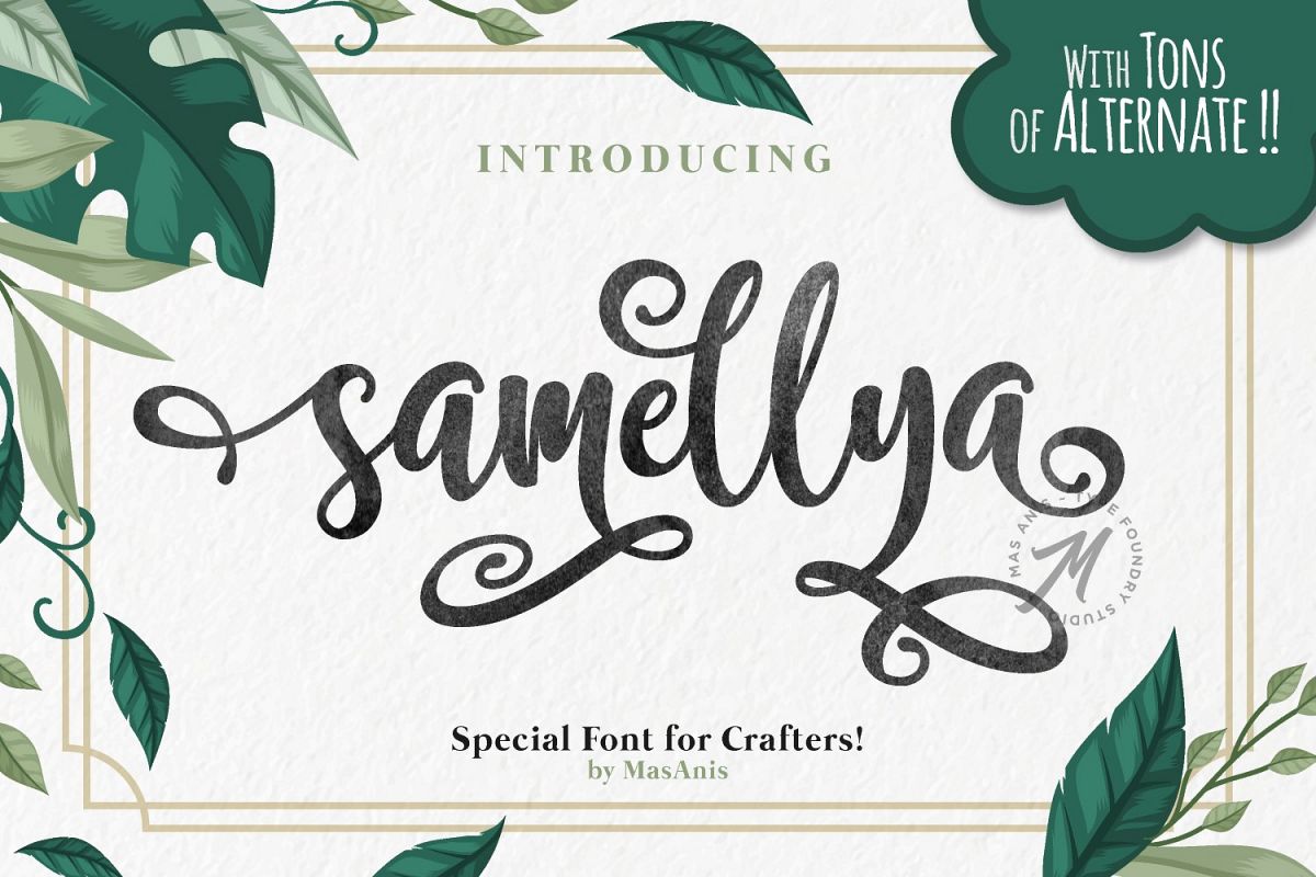 Samellya - Crafter's Font! example image 1