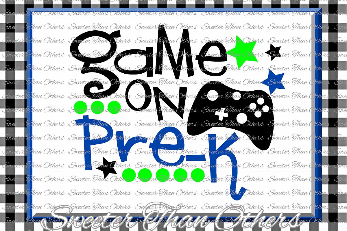 Pre K SVG Pre Kindergarten game on cut file Last Day of Scho example image 1