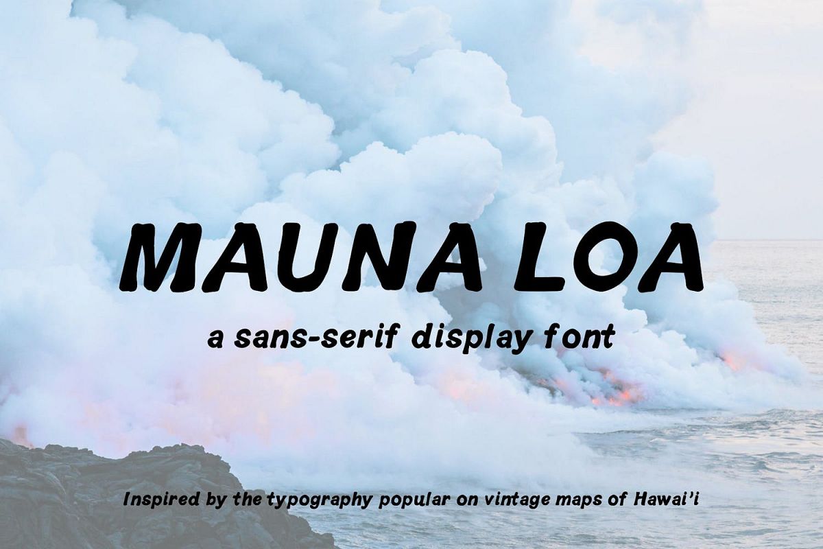 Mauna Loa | Vintage Hawaiian Font example image 1