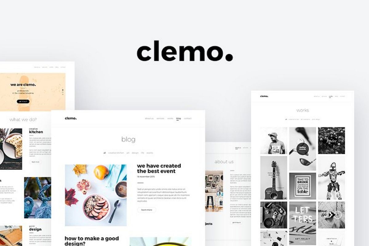 Clemo - Multipurpose PSD Template example image 1