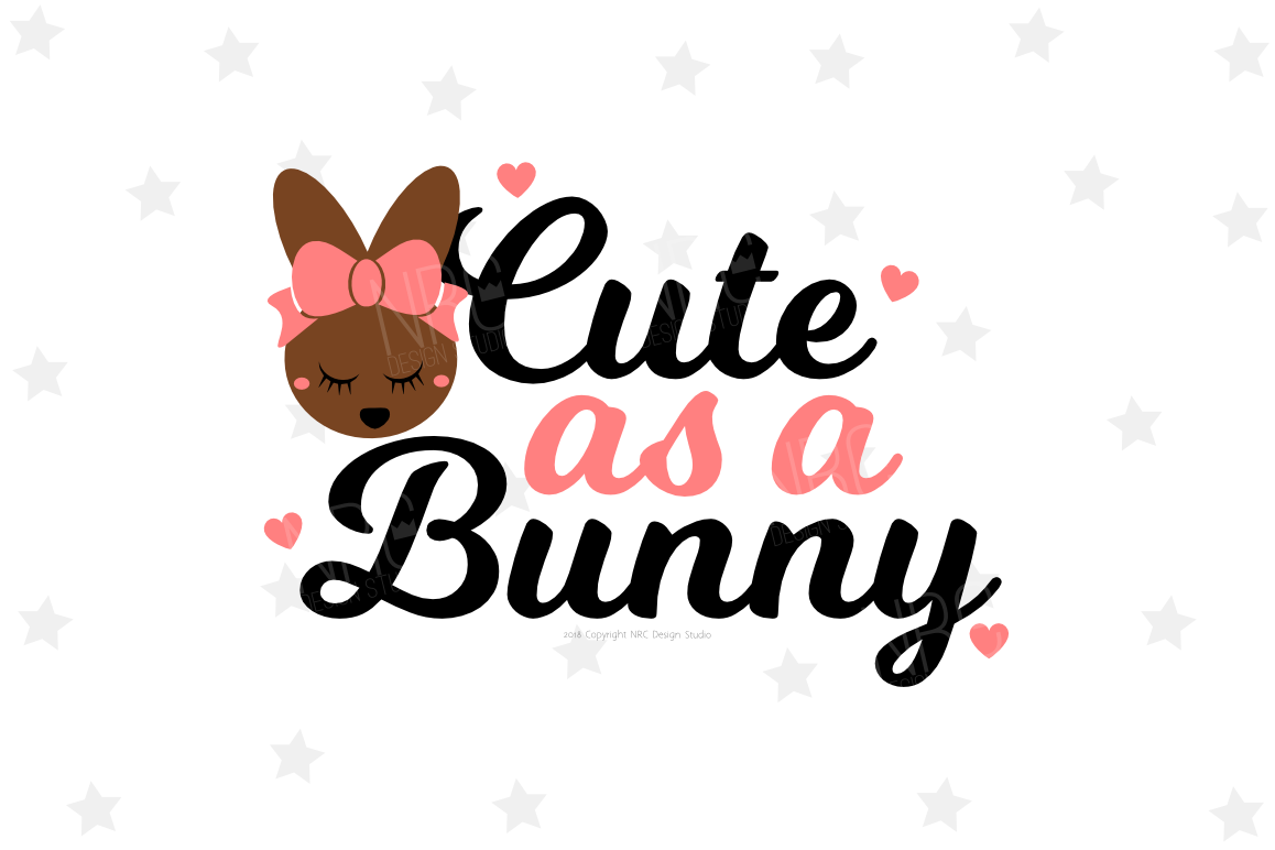 Cute as a Bunny SVG File example image 1