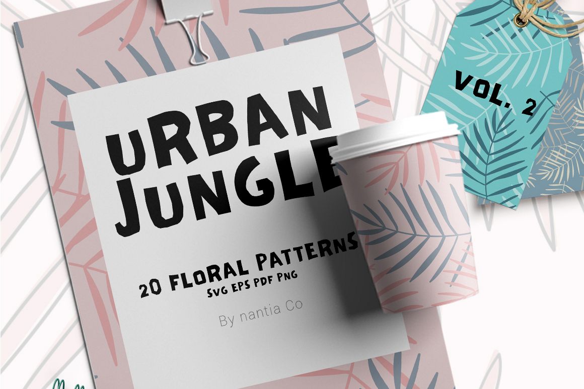 20 Urban Jungle Pattern Vol.2 example image 1
