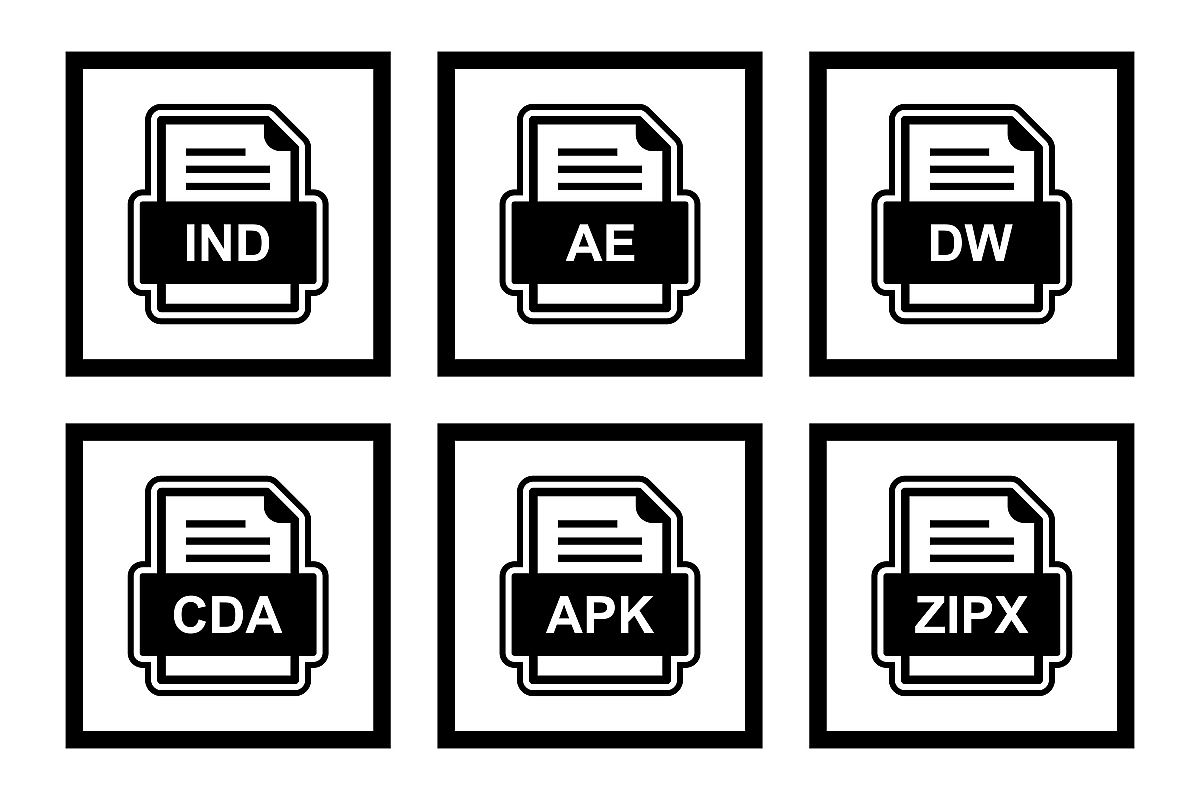 Set Of File Formats Icons example image 1