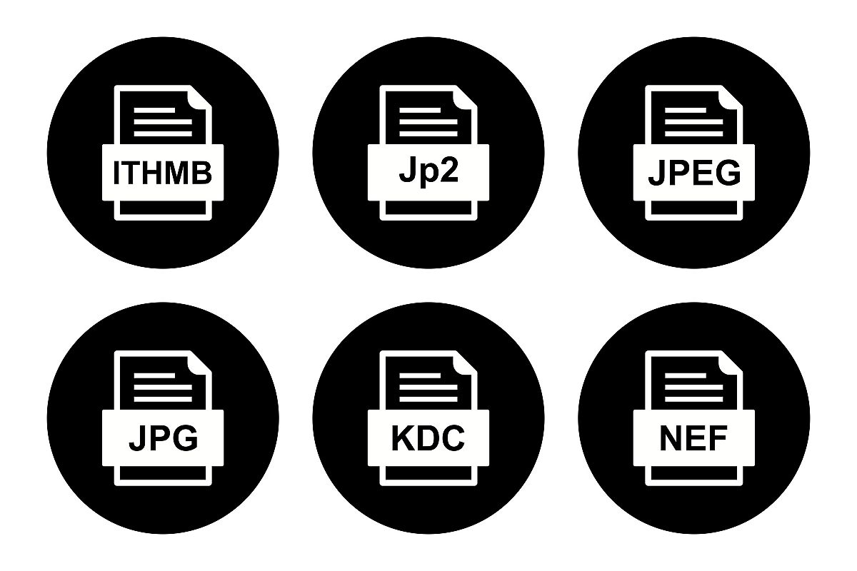 Set Of File Formats Icons example image 1