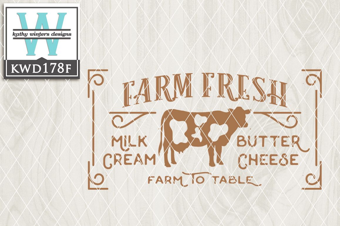 Farmhouse Cutting File KWD178F example image 1