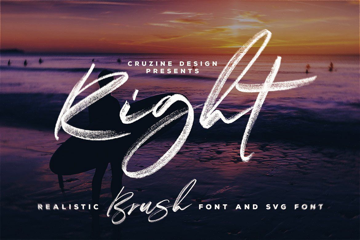 Right Brush & SVG Font example image 1