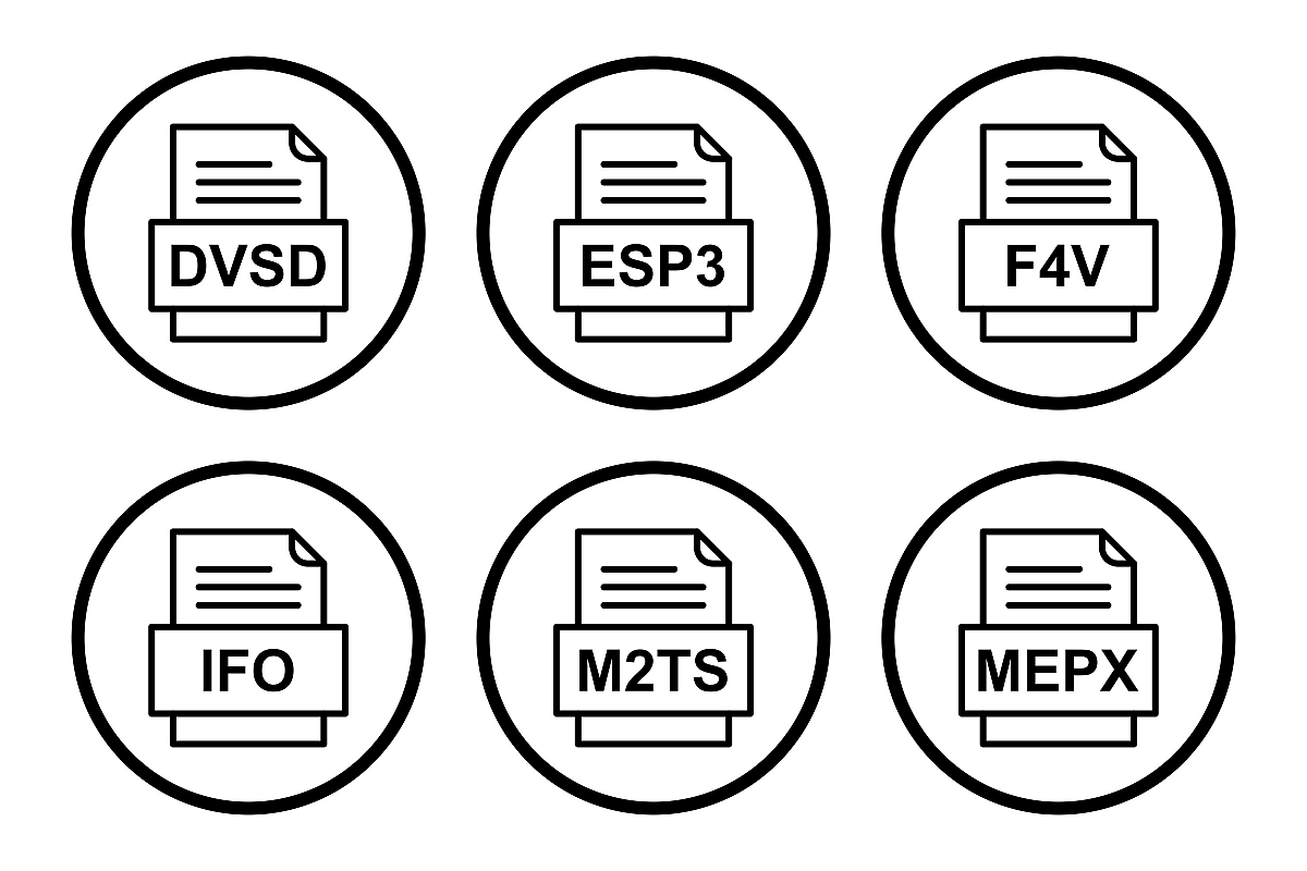 Set Of File Formats Icons example image 1
