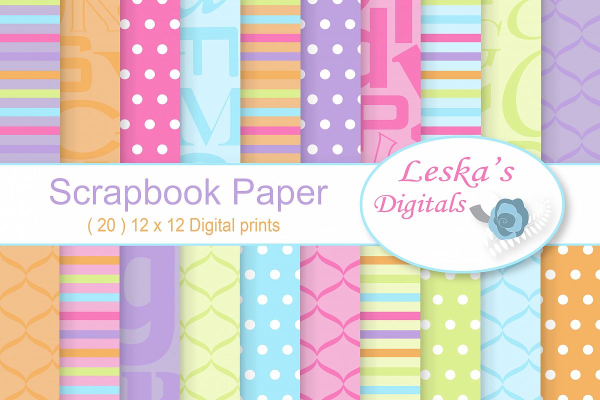 Back to School Digital Paper example image 1