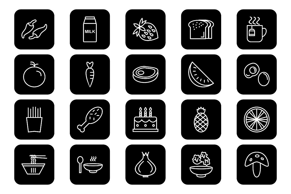 Set Of Food Icons example image 1