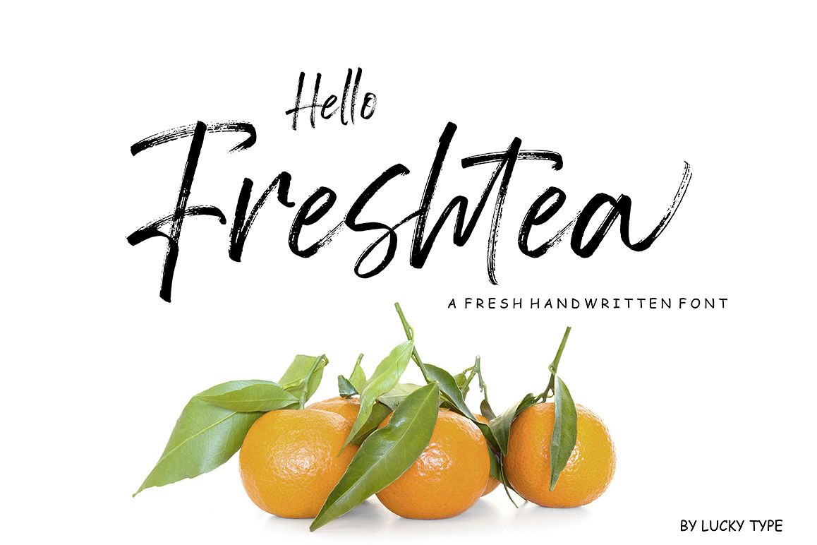 Hello Freshtea Brush Font example image 1