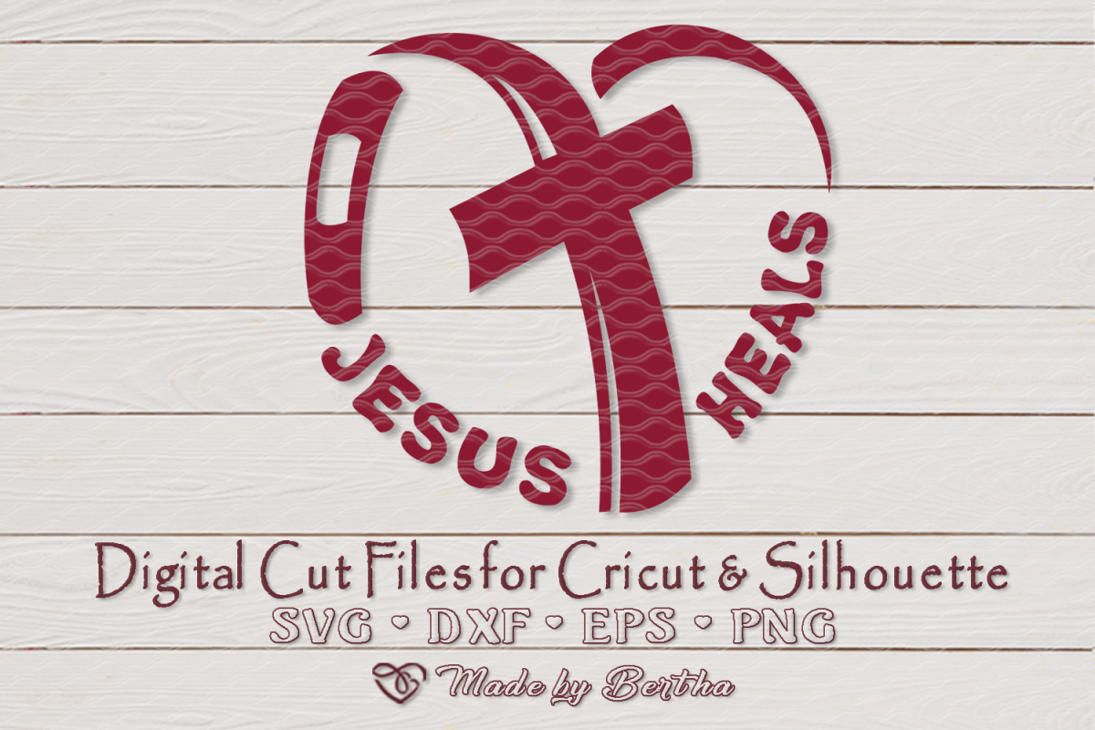 Jesus Heals, Heart aches, Band aid svg, Easter, Cross SVG example image 1