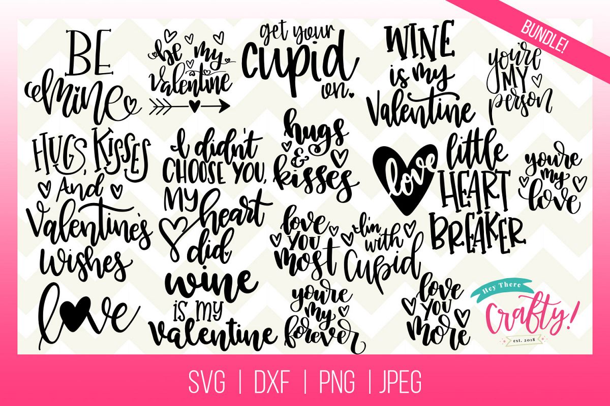 The Valentine SVG Bundle example image 1