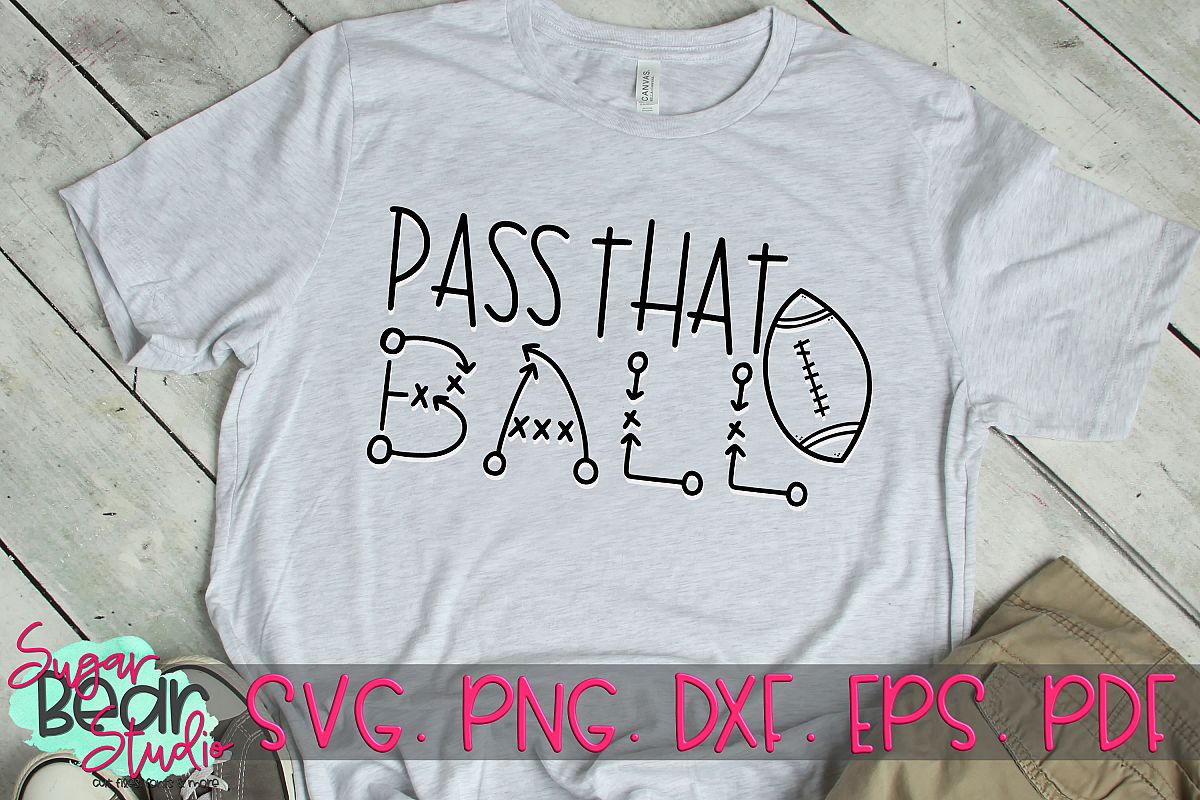 Pass That Ball - A Football SVG example image 1