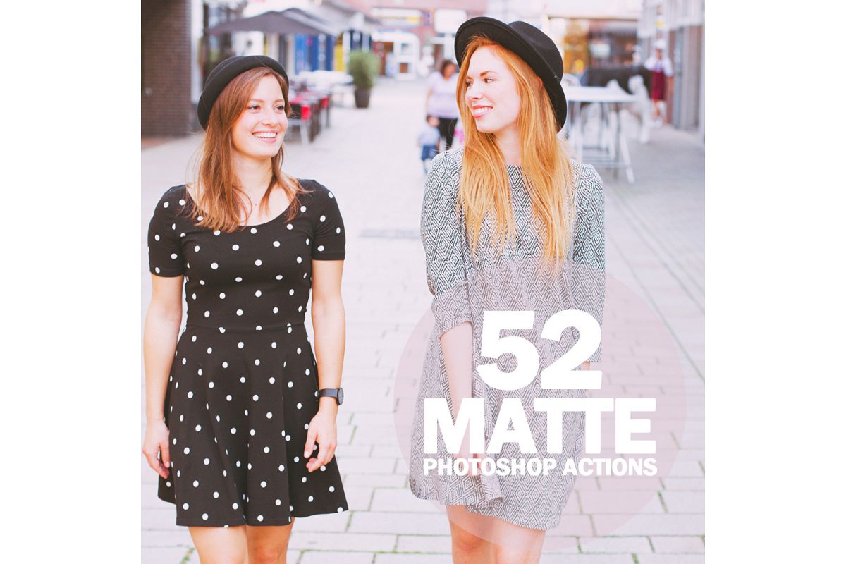 52 Matte Photoshop Actions Collection (Action for photoshop CS5,CS6,CC) example image 1