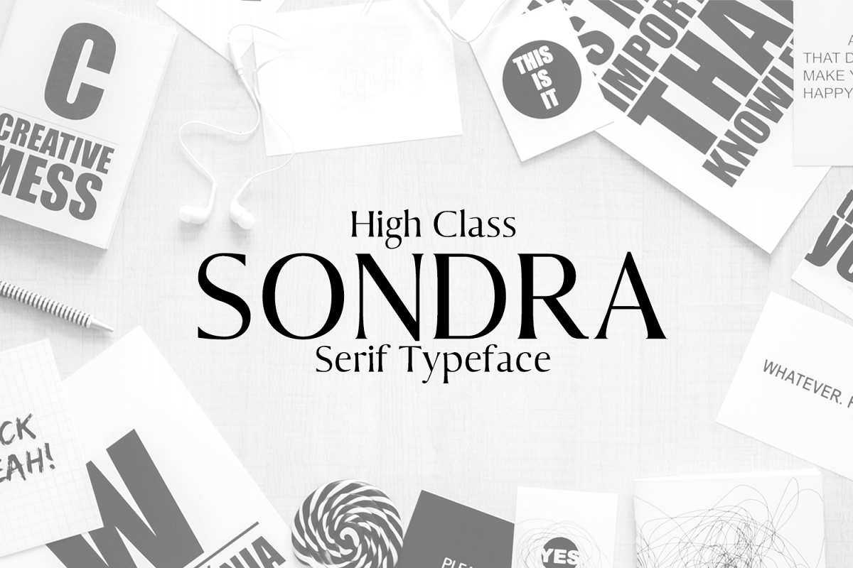 Sondra Serif Typeface example image 1