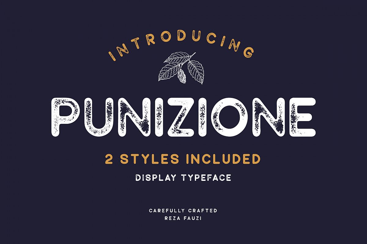 Punizione - Sans Vintage Font example image 1