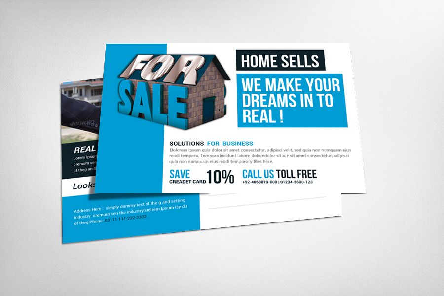 Real Estate Postcard Template example image 1
