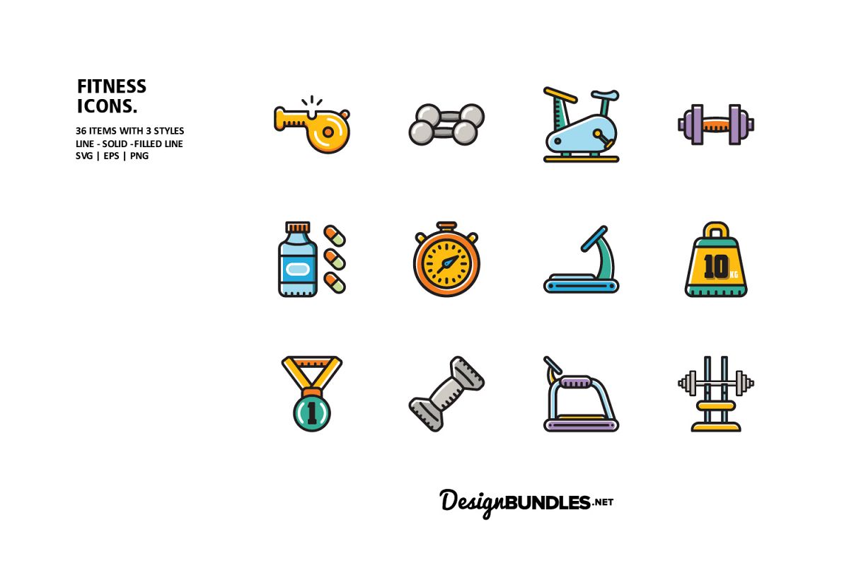 Fitness Icons example image 1
