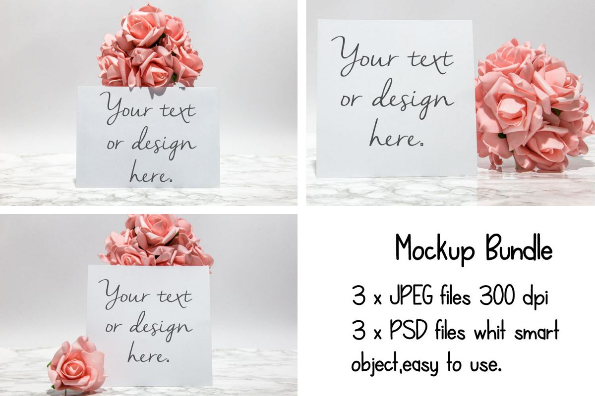 Card Mockup Styled Stock Photography Stock photo example image 1
