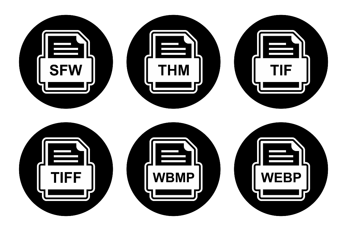Set Of File Formats Icons example image 1