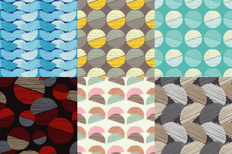 Polka dot seamless pattern. Scribble texture. example image 1