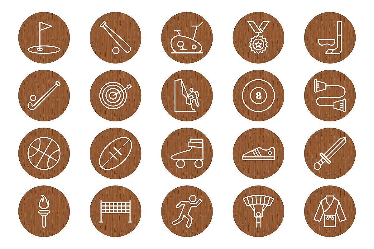 Set Of Sports And Game Icons example image 1
