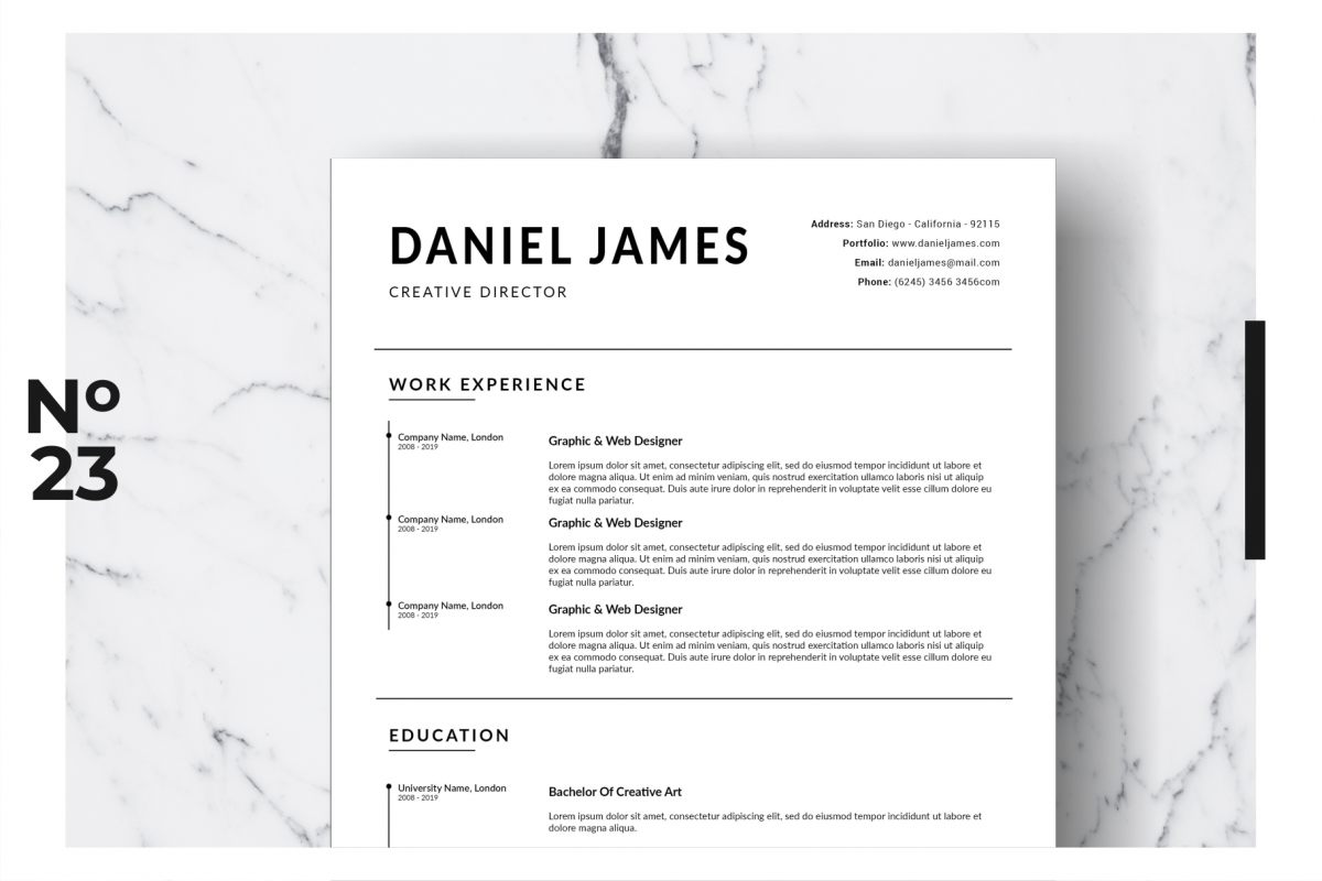 Resume Template Vol. 18 example image 1